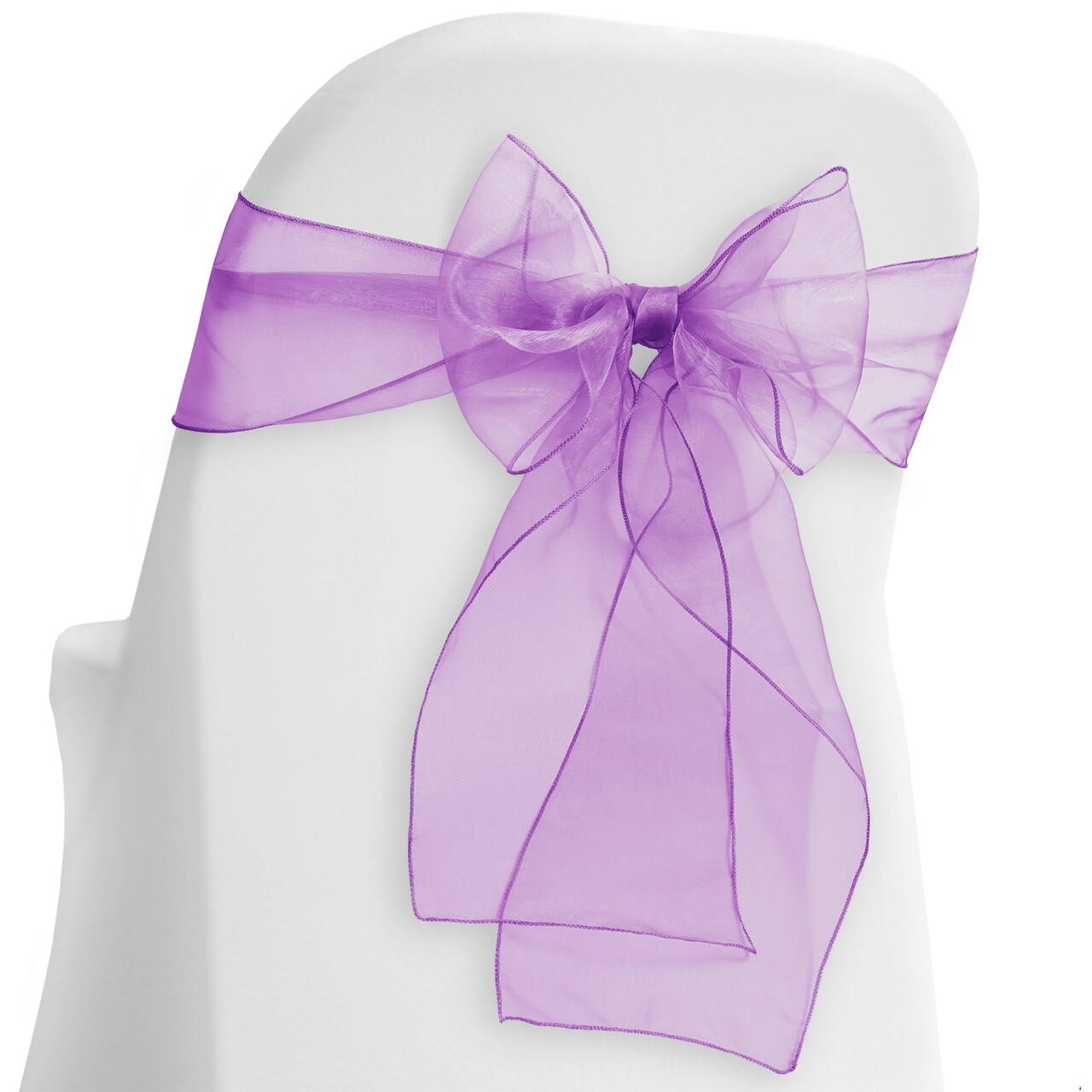 Lann's Linens - 10 Elegant Organza Wedding/Party Chair Cover Sashes/Bows - Ribbon Tie Back Sash